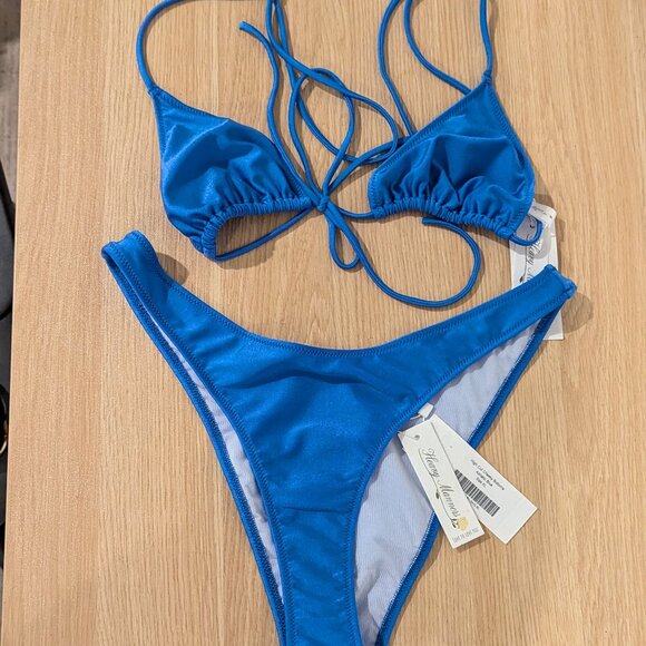 Heavy Manners Adriatic Blue Bikini Bottoms - Picture 3 of 4